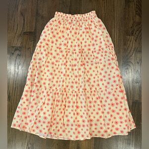 Victoria Dunn Floral Print Skirt